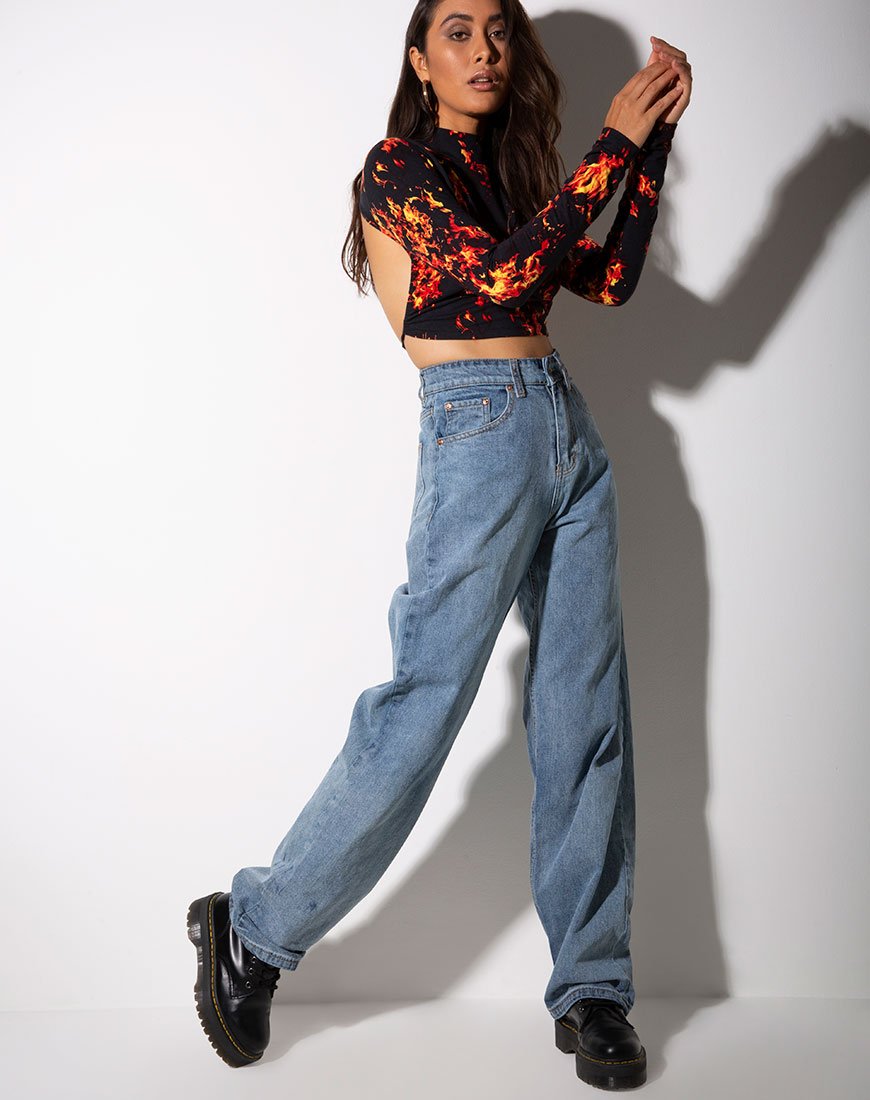 Bild von Quelia Crop Top in Fire