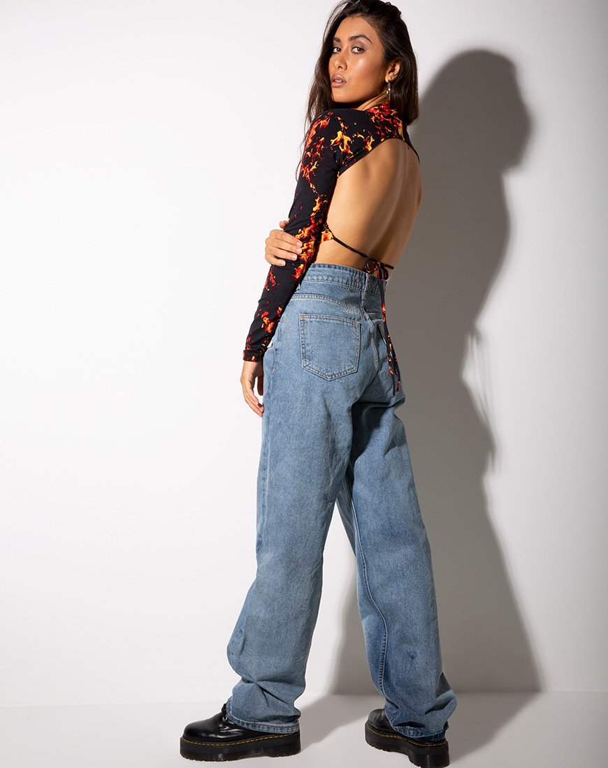 Bild von Quelia Crop Top in Fire