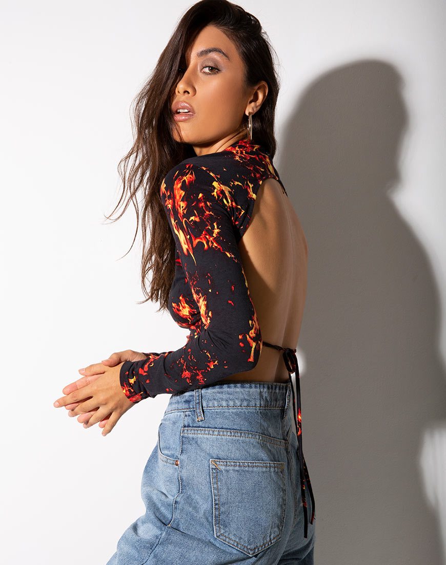 Bild von Quelia Crop Top in Fire