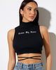 Bild von Quera Crop Top in Schwarz Cross My Heart Embro