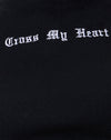 Schwarzes Kreuz My Heart Embro