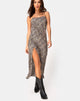 Image of Quinty Kleid in Rar Leopard Braun