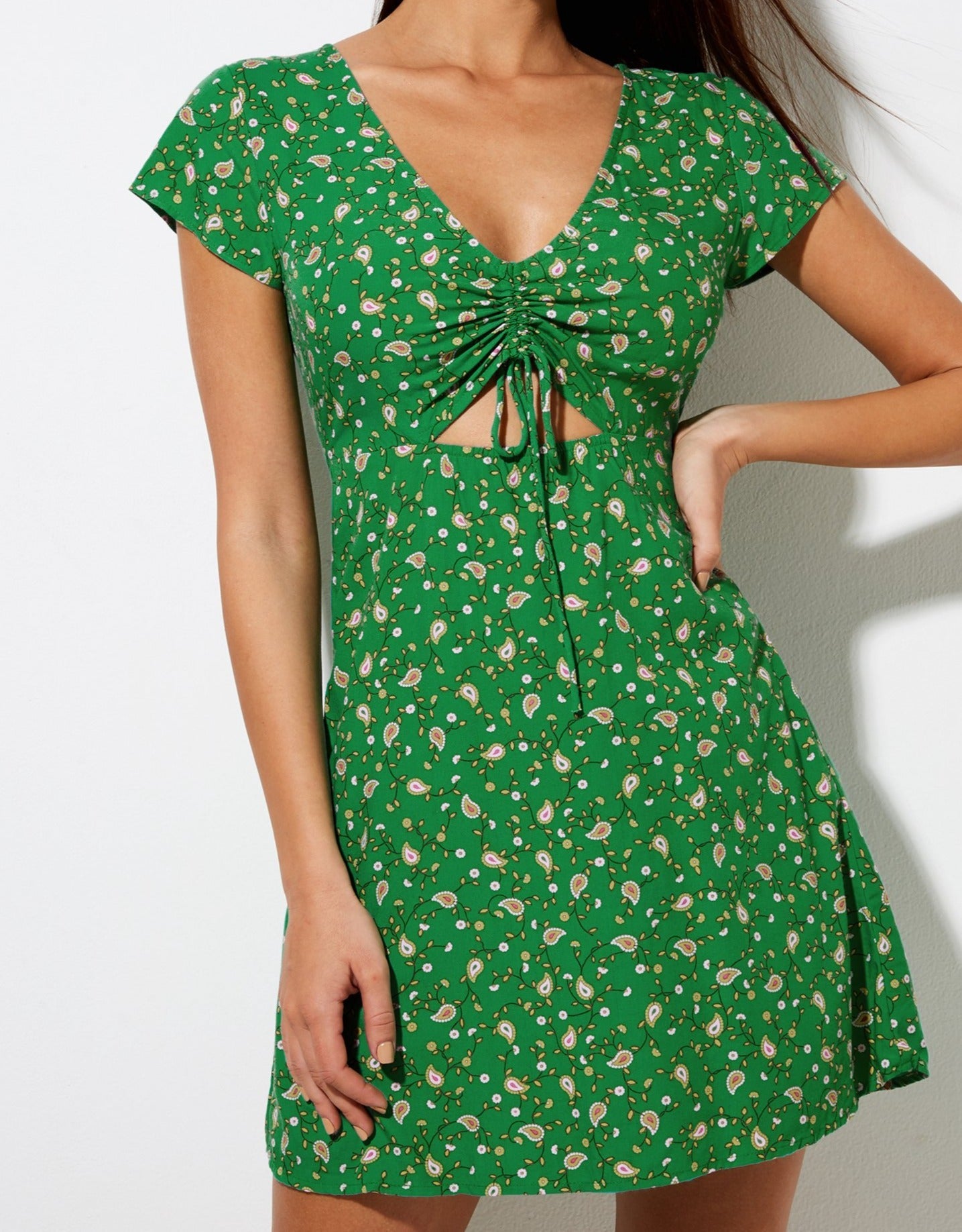 Image of Raela Minikleid in Paisley Fun Grün