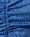Satin Zebra Blaue Mütze