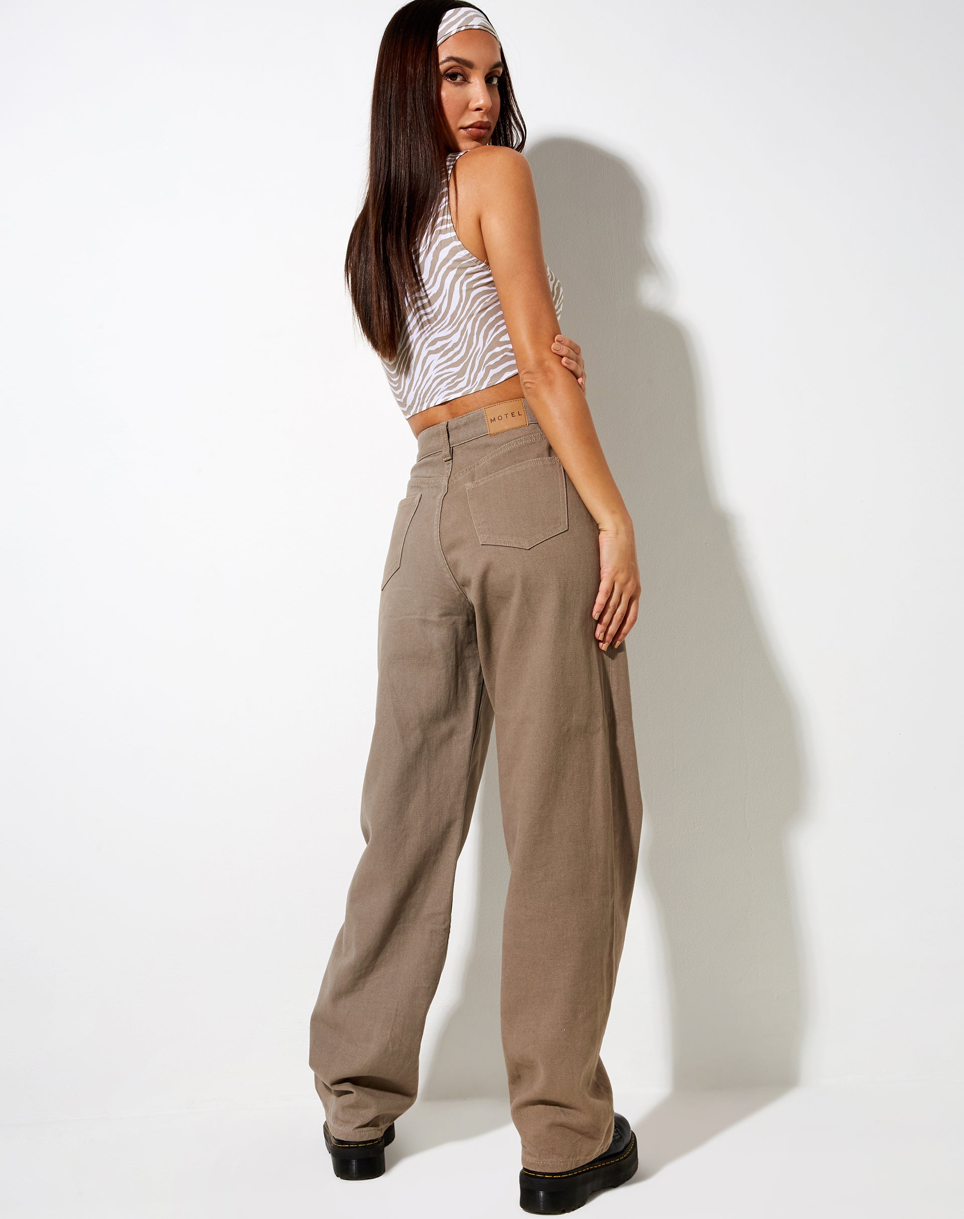 Bild von Raeless Crop Top in Tonal Zebra