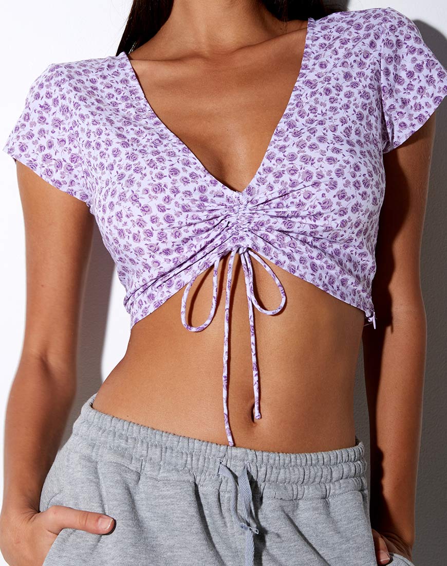 Bild von Raeto Top in Ditsy Rose Lilac