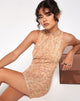 Bild von MOTEL X OLIVIA NEILL Raisa Mini Dress in Tan Mushroom