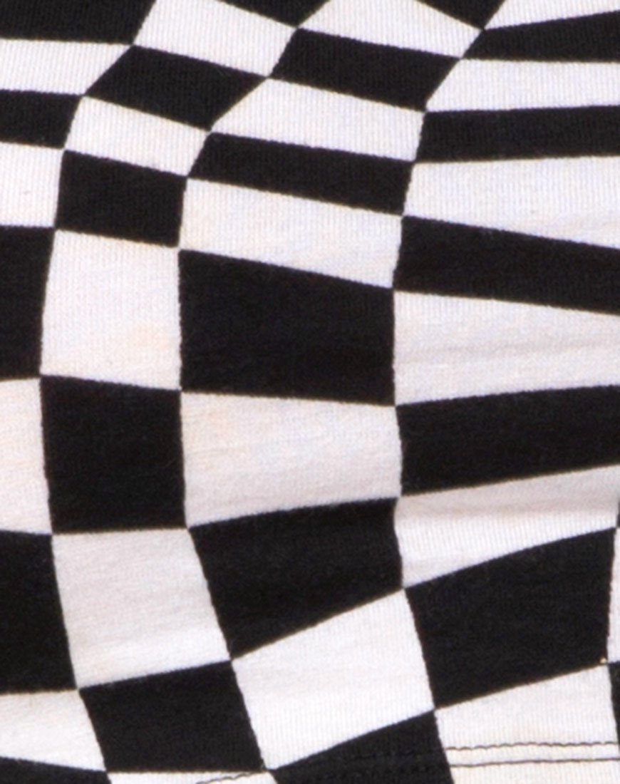Image of Ramo Bandeau mit quadratischer Flagge Schwarz und Weiß