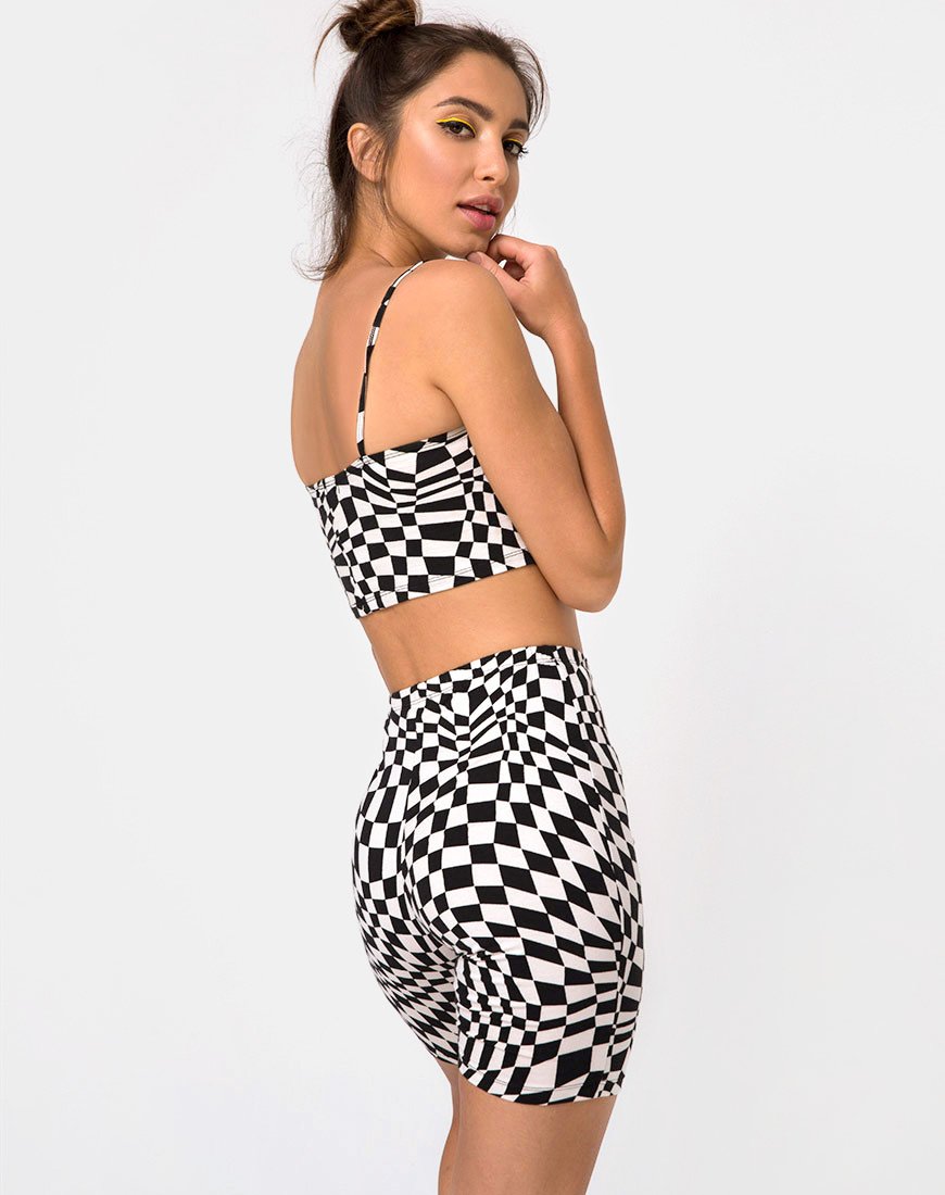 Ramo Bandeau in Square Flag Schwarz und Weiß