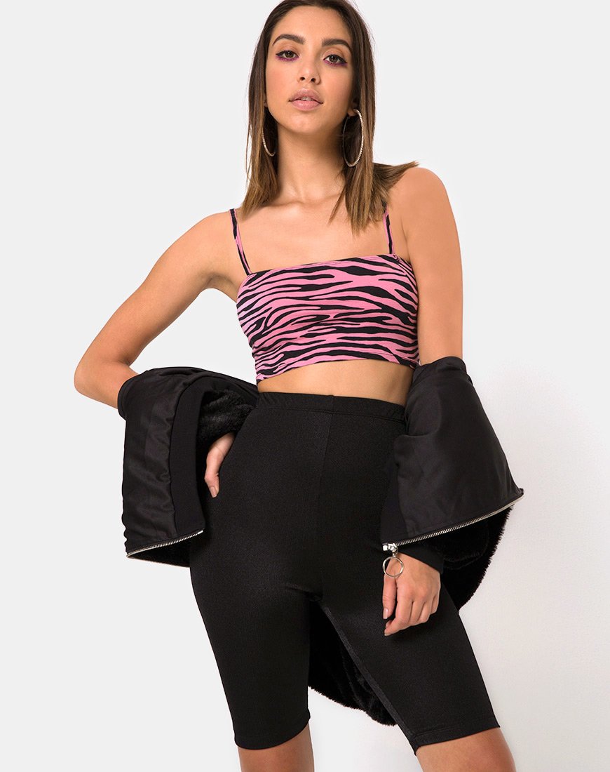 Image of Ramo Bandeau mit Reißverschluss Zebra Pink