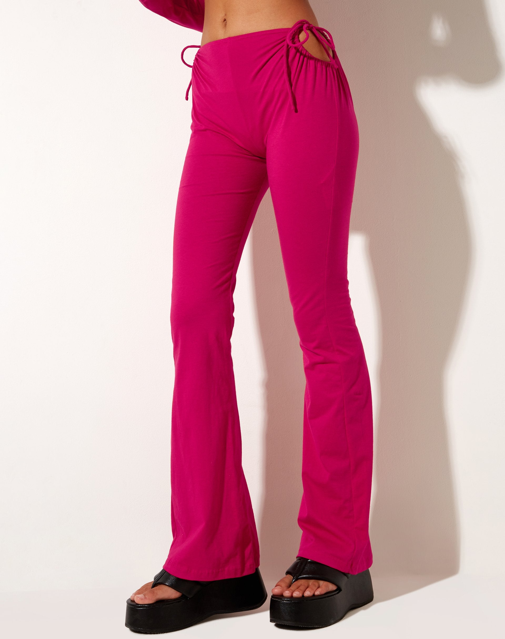 Image of Mileri Schlaghose aus Lycra Fandango Pink