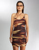 Bild von MOTEL X IRIS Ranti Bodycon Kleid in Bleach Drip