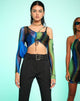 Bild von MOTEL X OLIVIA NEILL Tapi Crop Top in Solarized Grün und Blau
