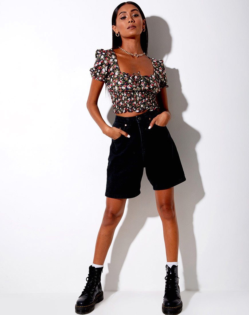 Bild von Raquel Crop Top in Courtney Floral
