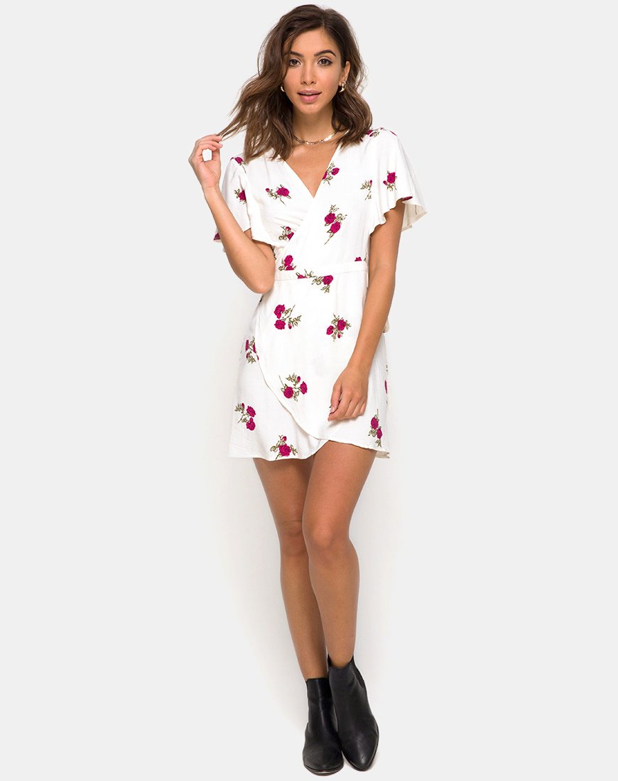 Image of Rawa Wickelkleid in Grunge Rose Elfenbein