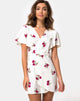 Image of Rawa Wickelkleid in Grunge Rose Elfenbein