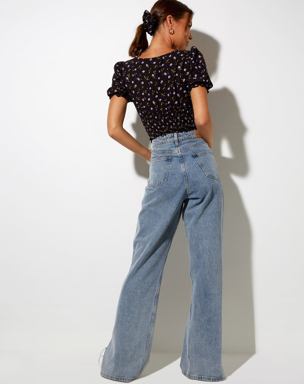 Ray Top in Pretty Petal Kaffee und Lila