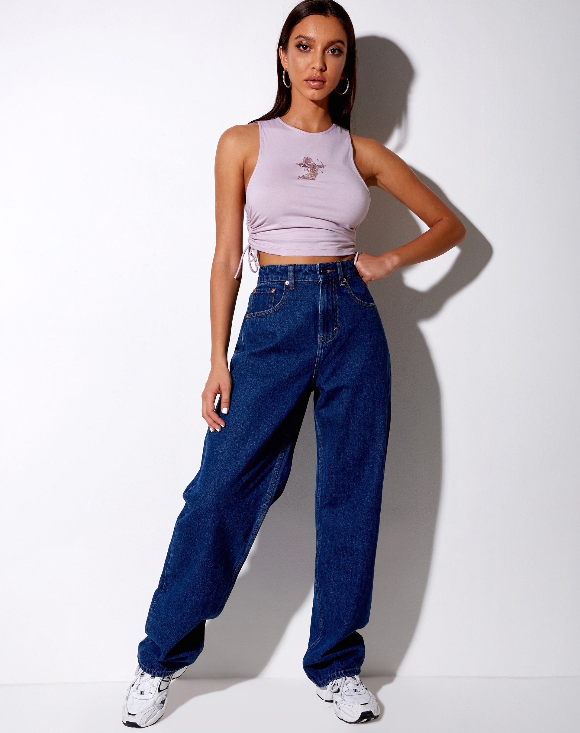Bild von Raze Crop Top in Violett Cupid Embro