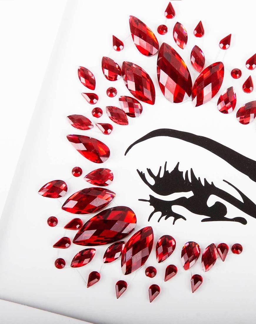 Red Diamond Face Jewel von Gypsy Shrine