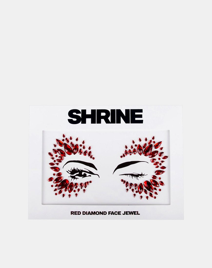 Red Diamond Face Jewel von Gypsy Shrine