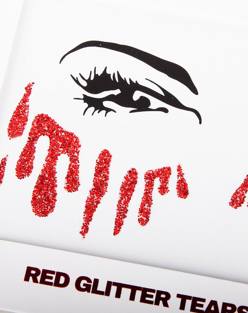 Bild von Red Blood Glitter Tear Sticker von Gypsy Shrine