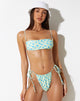 Bild von Reema Bikinioberteil in Ditsy Flower Lime Blue