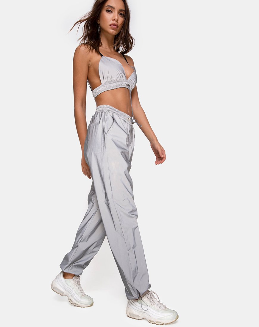 Image of Beval Jogger-Hose in reflektierendem Silber
