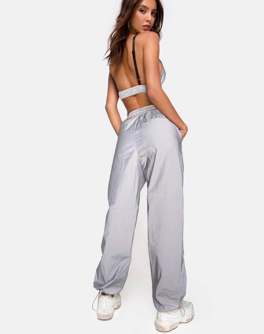 Image of Beval Jogger-Hose in reflektierendem Silber