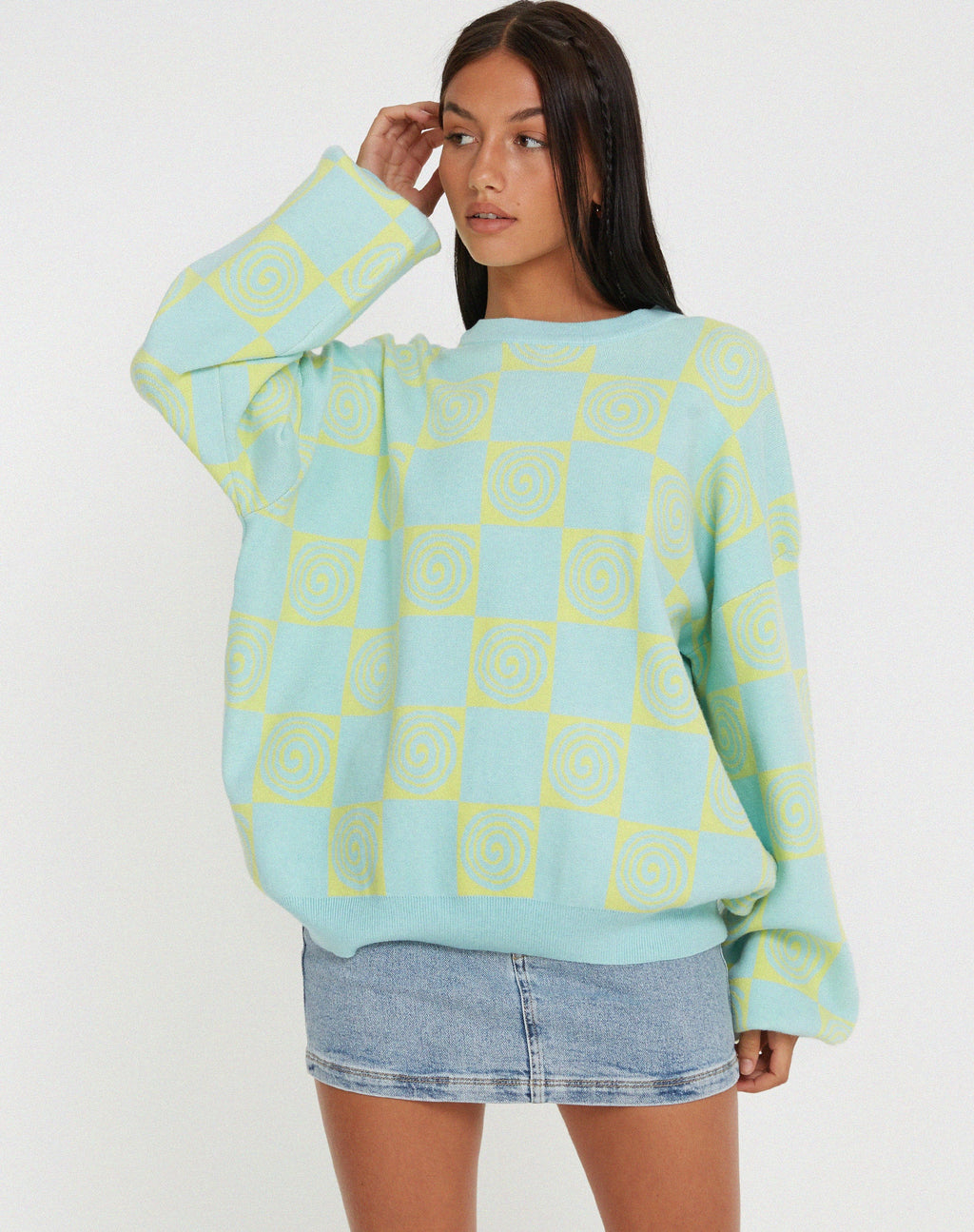 Akari Pullover in Optiz Maze Blau