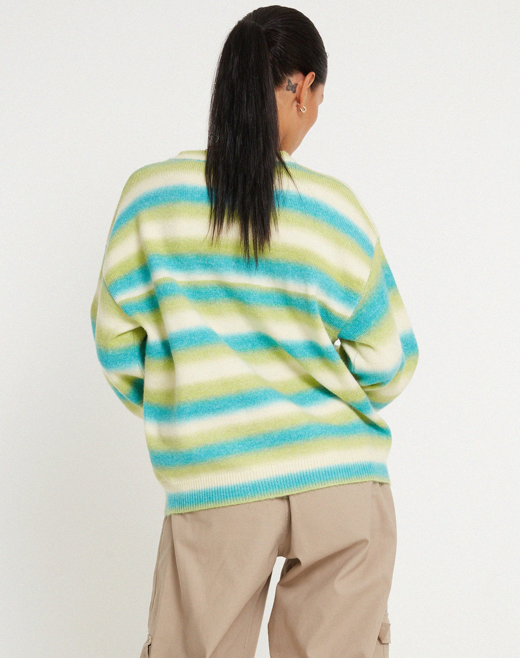 Ammaria Pullover in Blau Mix Streifen