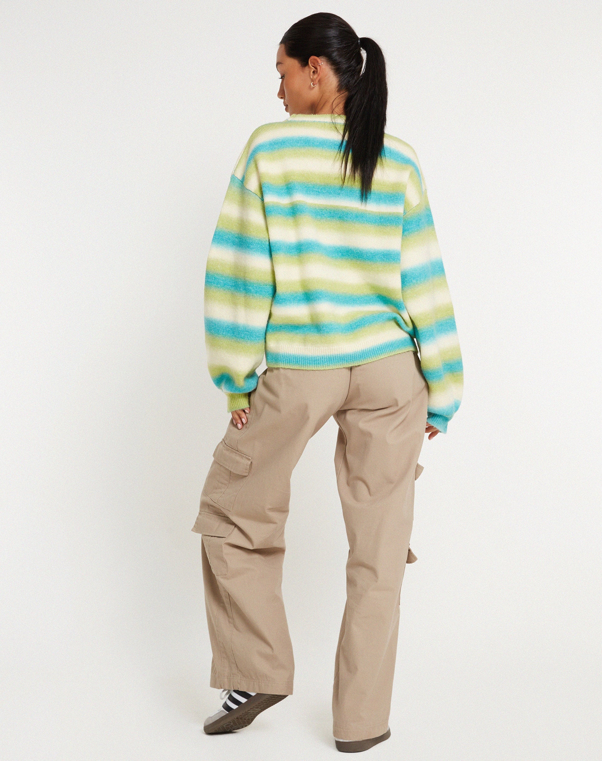 Bild von Ammaria Pullover in Blau Mix Streifen