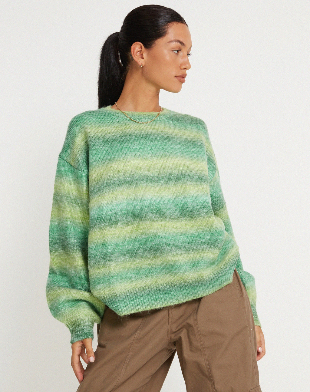 MOTEL X OLIVIA NEILL Übergroßer Ammaria Pullover in Grün