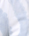 Blaue und weiße Wirbel Krawattenfarbe