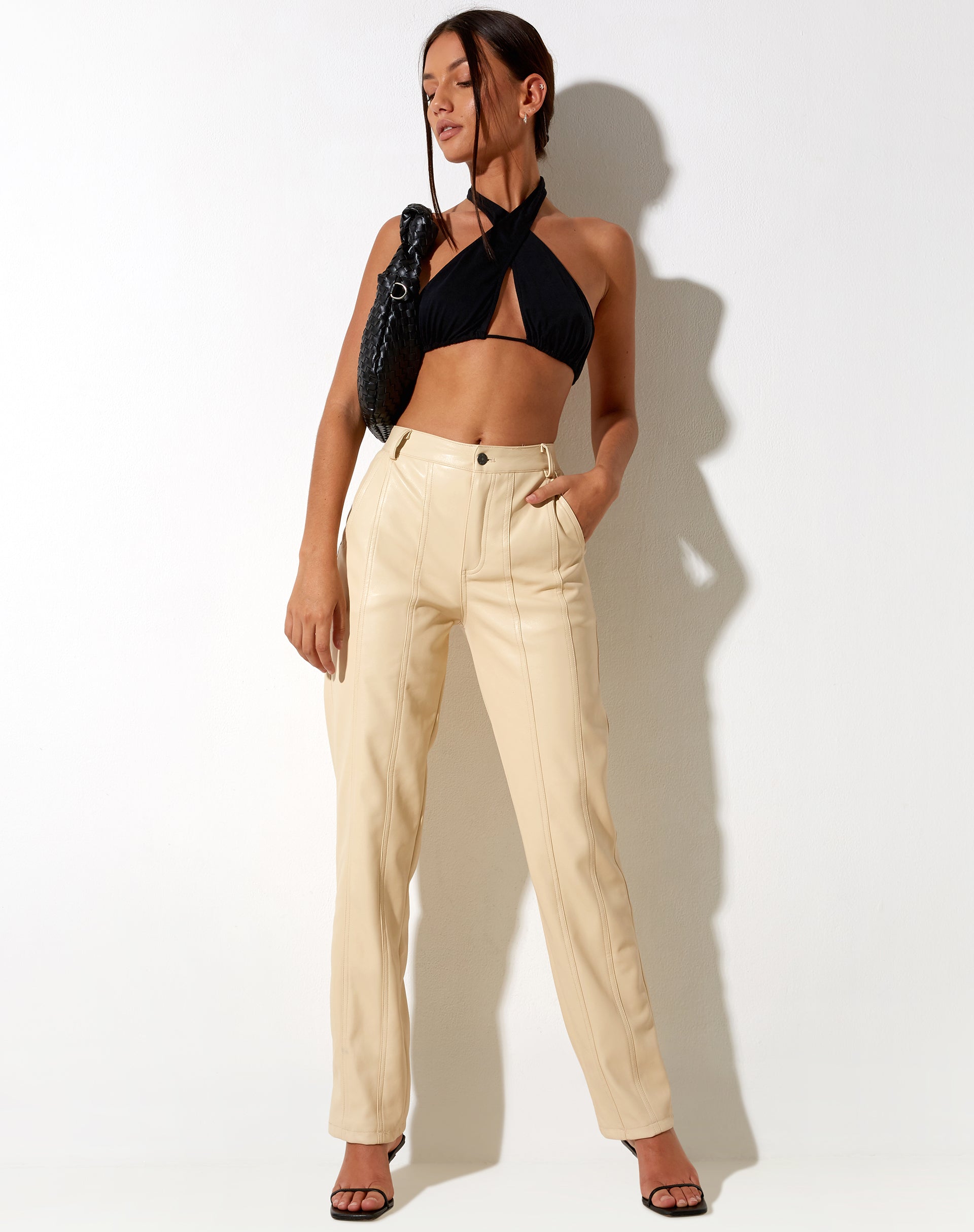 Image der Centa-Hose in PU-Butter