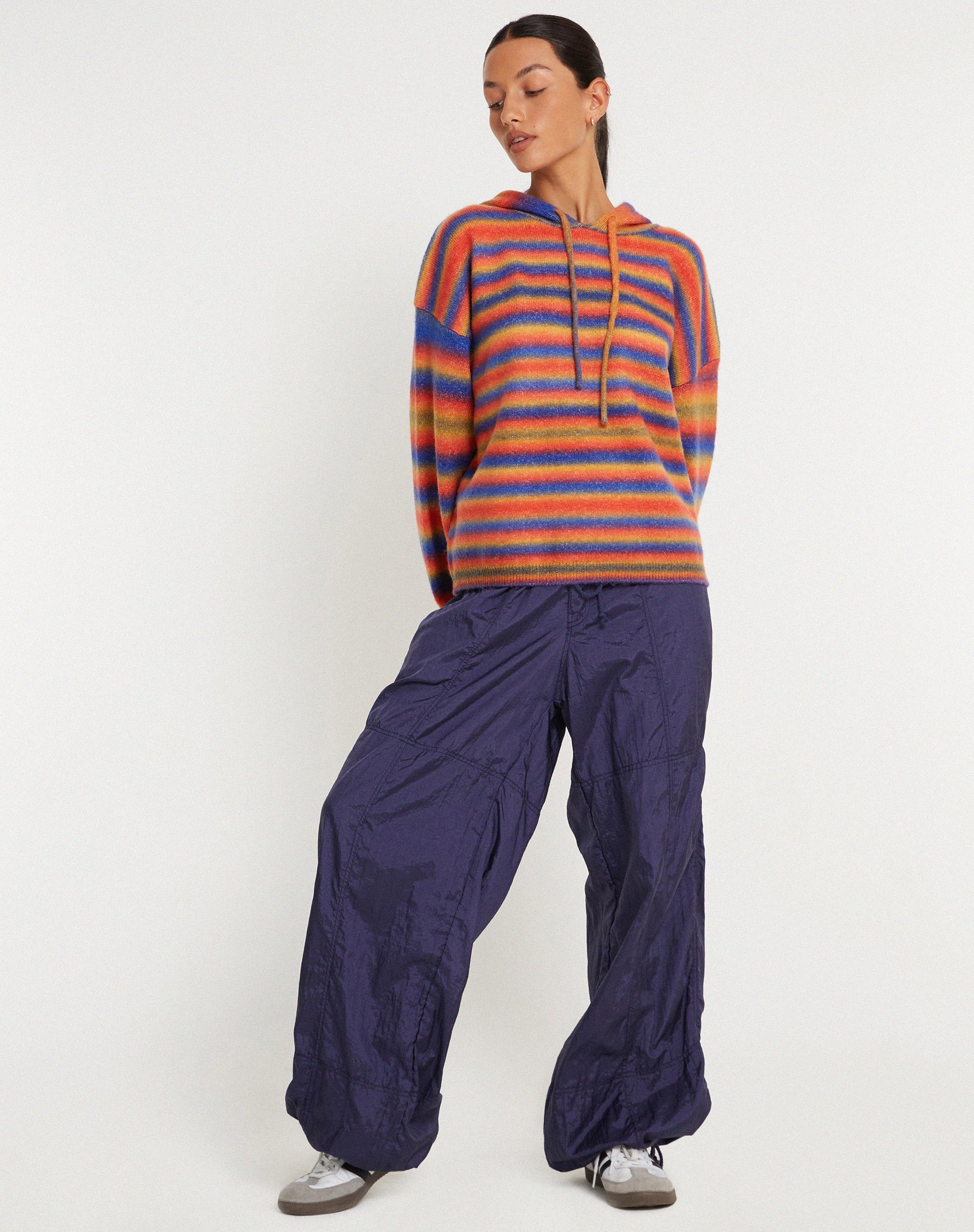 Bild von Ehsan Hoodie in Rot Mix Stripe