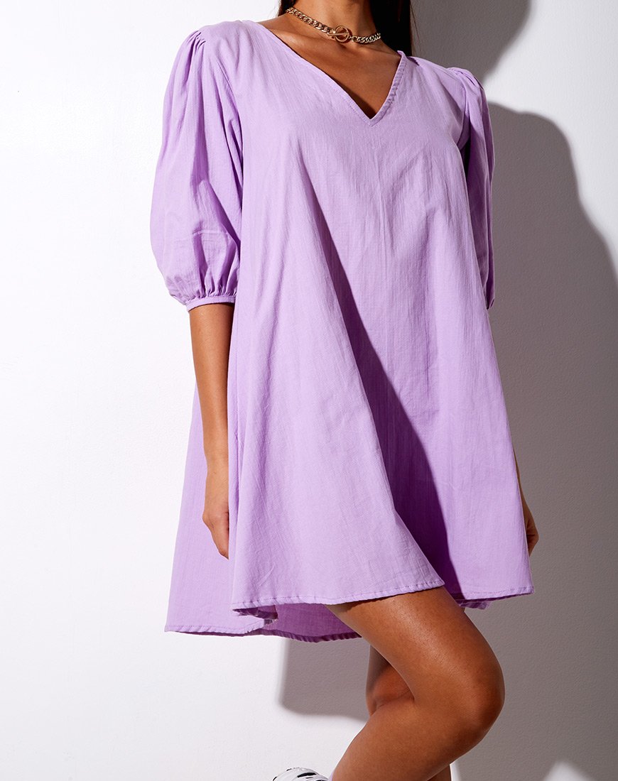 Elna Babydoll-Kleid in Flieder
