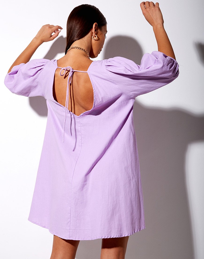 Elna Babydoll-Kleid in Flieder