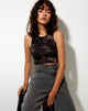 Bild von Givas Crop Top in Oil Smoke