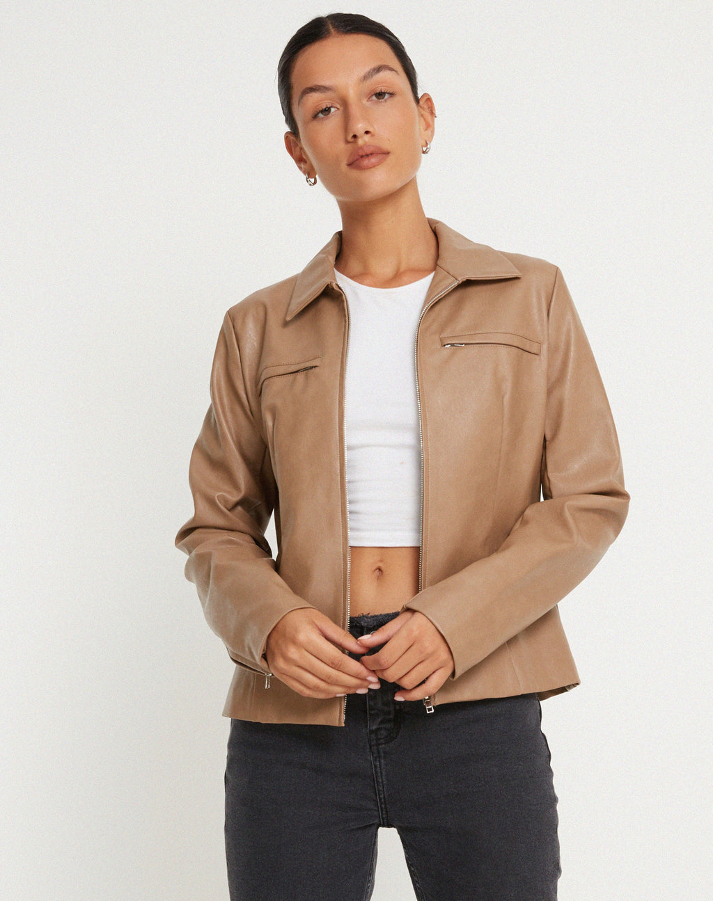 Jaga Jacke in PU Tan