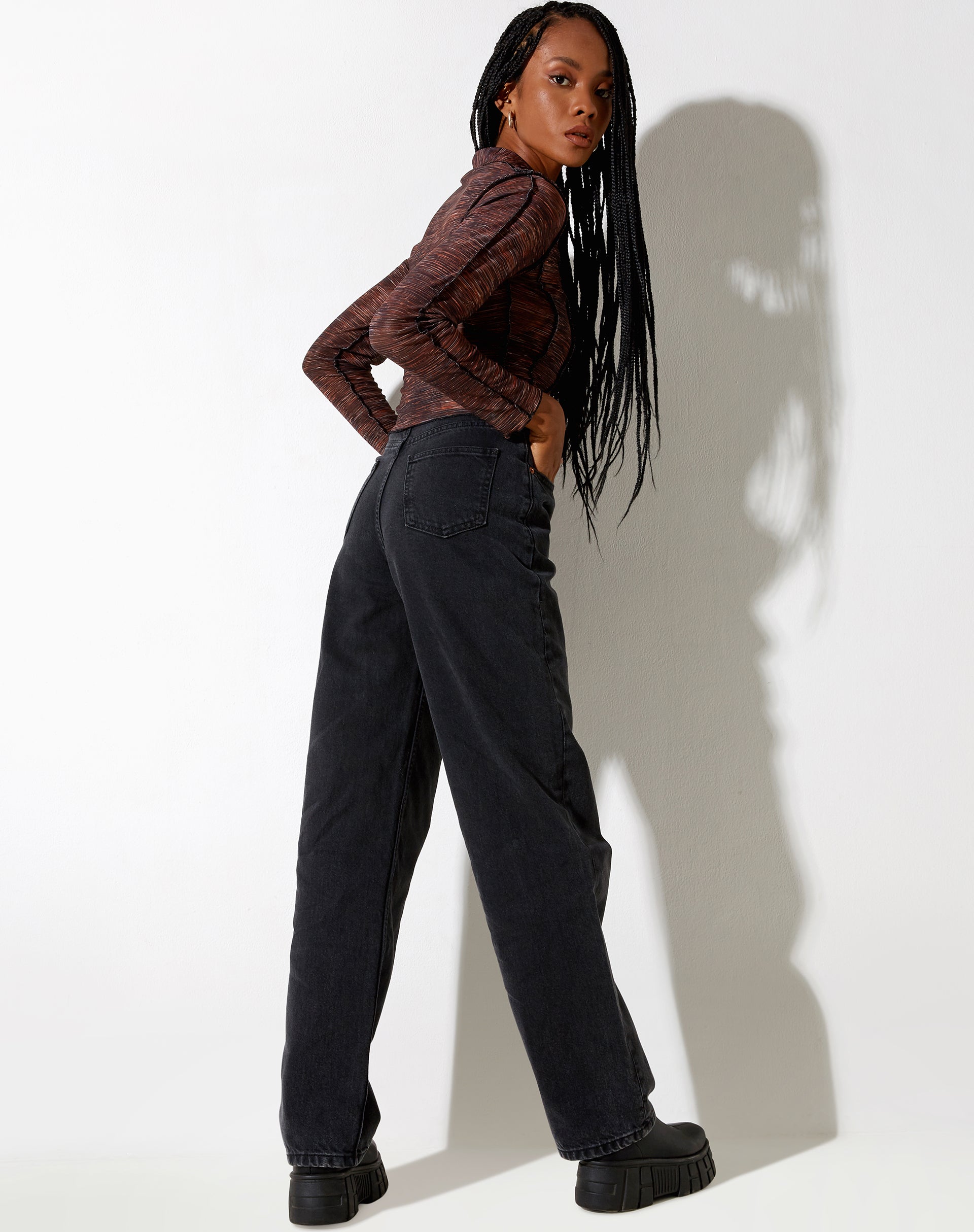 Image of Keera Shirt in Sommerfarben Braun