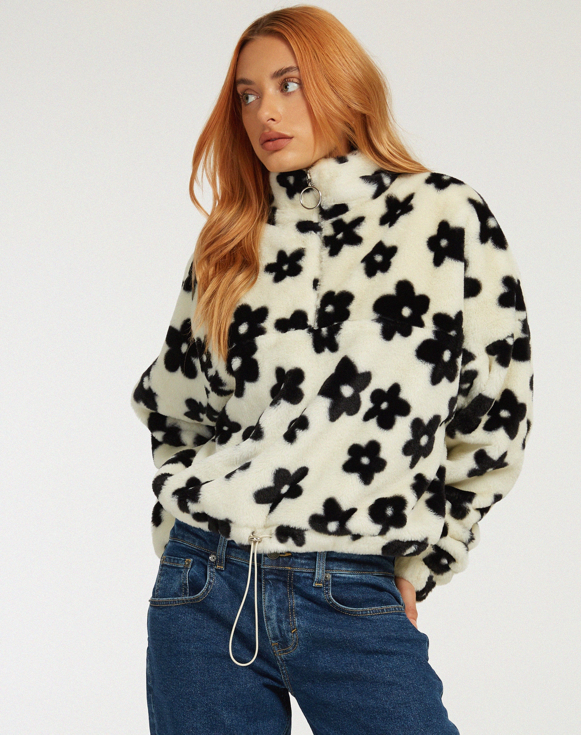 Image of Nero Jacke in Daisy Weiß und Schwarz