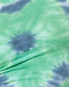 Grün Blaue Blume Tie Dye
