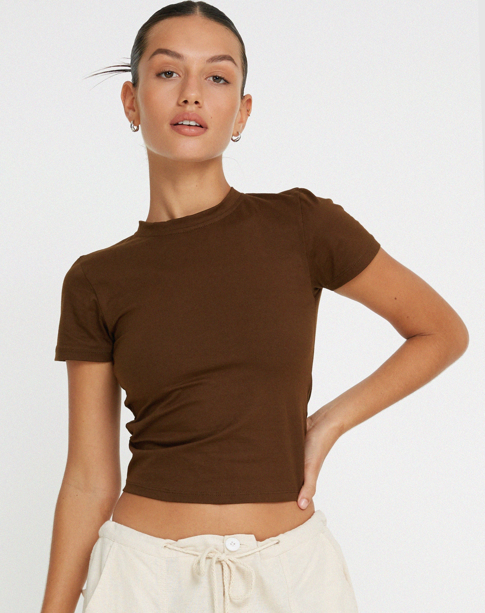 Abbildung von Surtie Crop Top in Cocoa