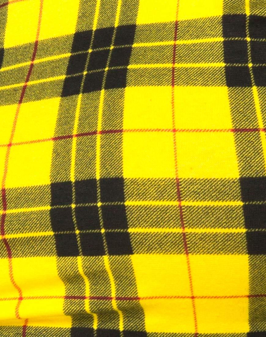 Bild von Rhala Crop Top in Winter Plaid Gelb