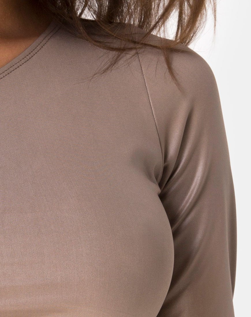 Bild von Rhi Top in Kakao Spandex