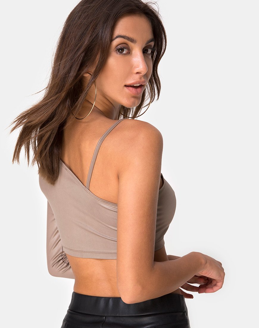 Bild von Rhi Top in Kakao Spandex