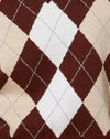 Argyle-Strick Tan