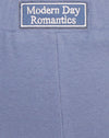 Verblasstes Denim Modern Day Label Embro
