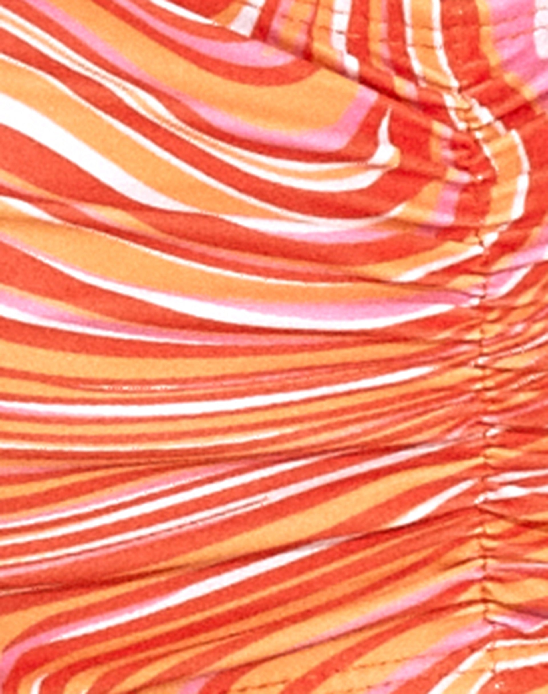 Bild von Ricca Bikinioberteil in 70er Jahre Ripple Tangerine