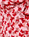 Ditsy Schmetterling Pfirsich und Rot